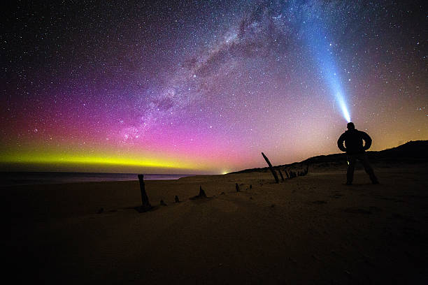 aurora austral, victoria, austrália - australis imagens e fotografias de stock
