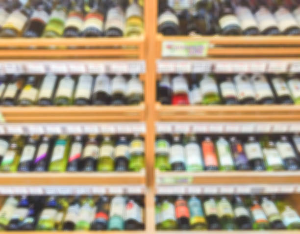 istock shelf in supermarket on blur background 492362168