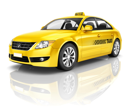 3 d Taxi amarillo photo