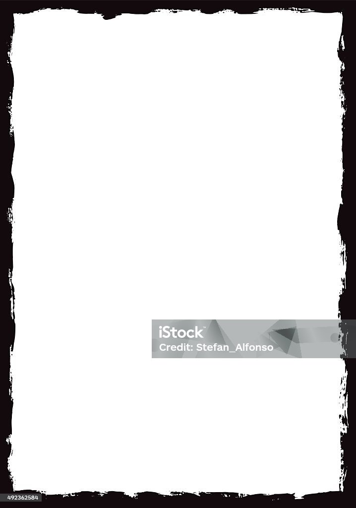 Border Frame Isolated Rough Photo Grunge Border Frame Stock Illustration - Download Image Now - Border ...