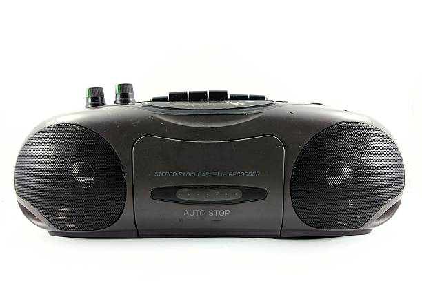 istock Old vintage stereo cassette/radio recorder. 492365803