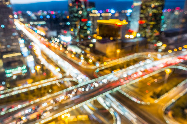 istock Defocused Highway at Night in Beijing 492366152