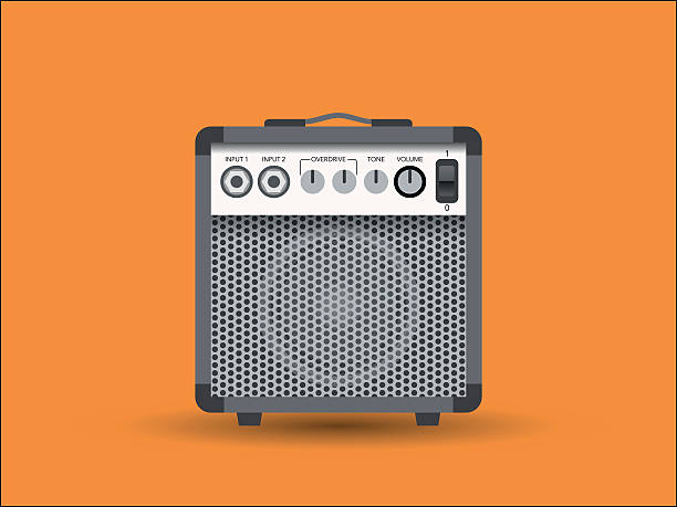 illustrations, cliparts, dessins animés et icônes de ensemble de guitare - amplificateur