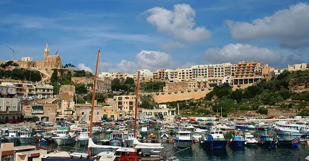 Photo of Malta Gozo Mgarr harbour and townscape