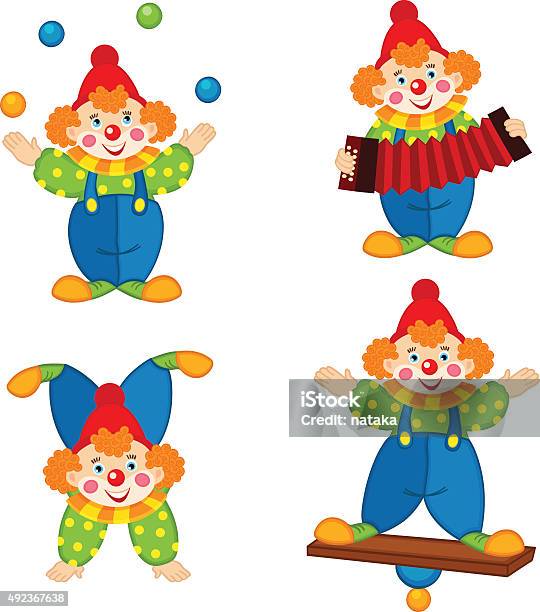 Ilustración de Circus Payaso En Acción y más Vectores Libres de Derechos de 2015 - 2015, Acordeón - Instrumento, Acróbata - iStock Ilustración de Circus Payaso En Acción y más Vectores Libres de Derechos de 2015 - 2015, Acordeón - Instrumento, Acróbata - iStock