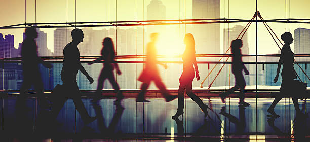istock Back Lit People Walking Mall Cityscape Shopaholic Concept 492370306