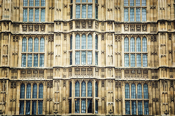 Close up of Westminster palace stock photo