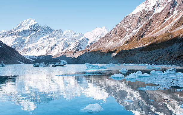 istock View to Hooker Lake and mt. Cook 492370682