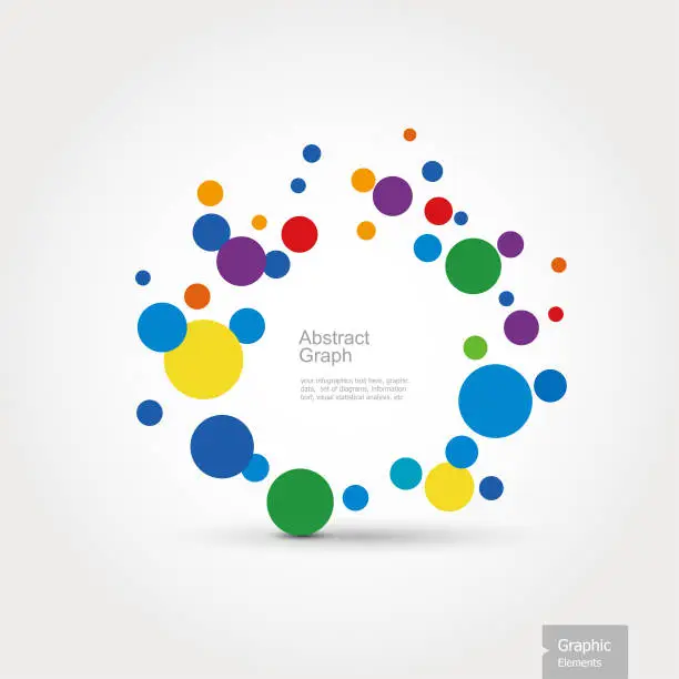 Vector illustration of Graphic Elements - Abstract Graph