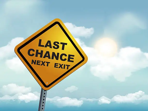 Vector illustration of Last chance