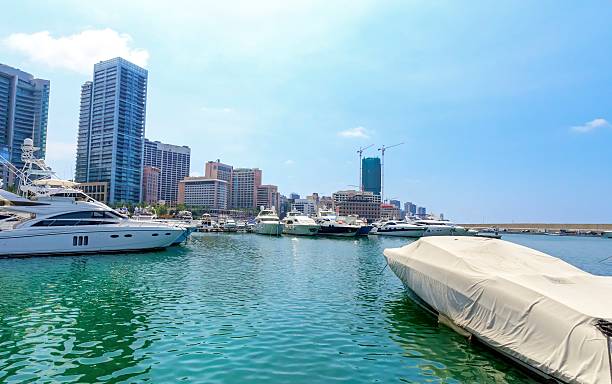 istock Zaitunay Bay in Beirut, Lebanon 492385050