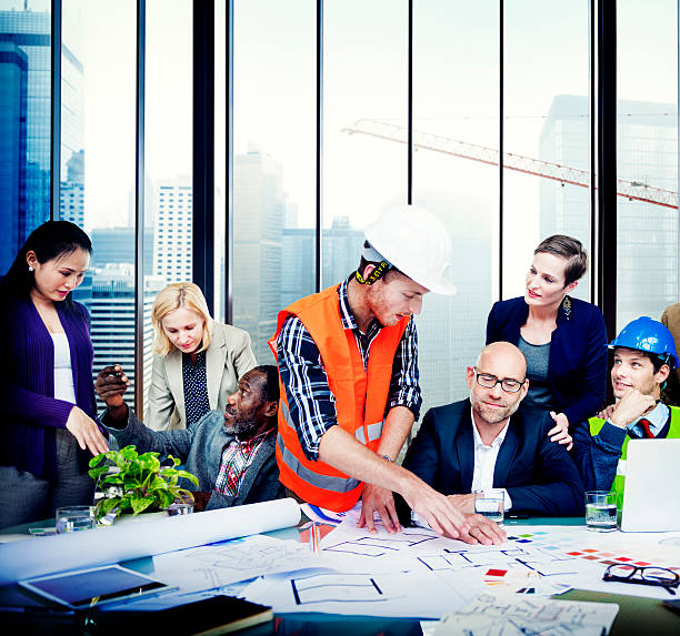 istock Architect Engineer Meeting People Brainstorming Concept 492385728