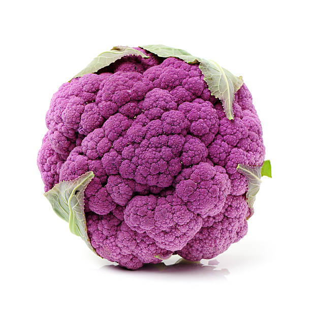 purple kalafior - purple cauliflower zdjęcia i obrazy z banku zdjęć