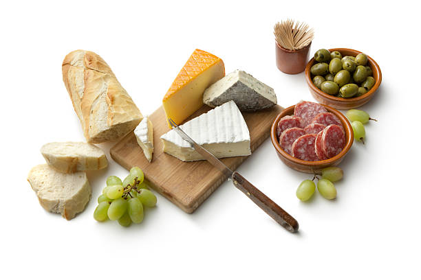 istock Cheese: Brie, Sausage, Grapes and Olives 492390664