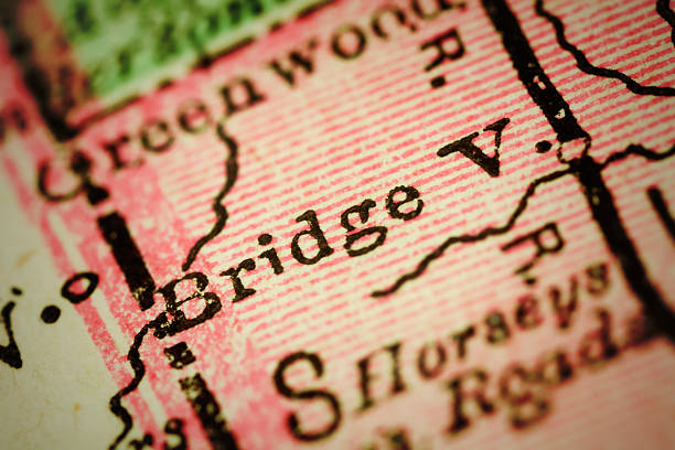 istock Bridgeville, Delaware on an Antique map 492391008