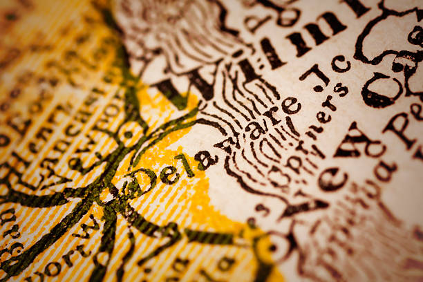 Delaware City, Delaware on an Antique map