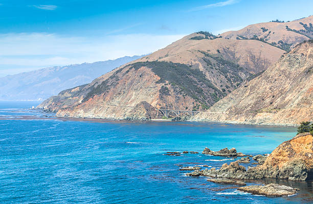 California coastline along Pacific Coast Highway, USA. California coastline along Pacific Coast Highway, USA. city of monterey california stock pictures, royalty-free photos & images