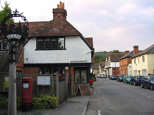 istock Shere High Street, Shere, Surrey, UK 492393624