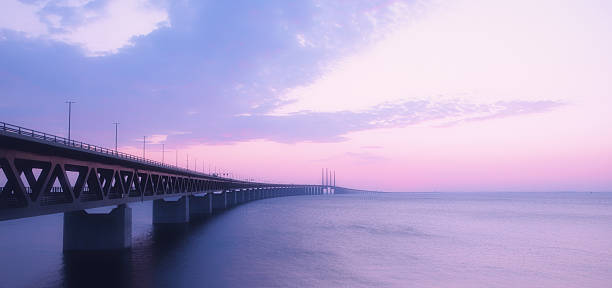istock Oresundsbron bridge at dusk 492395828