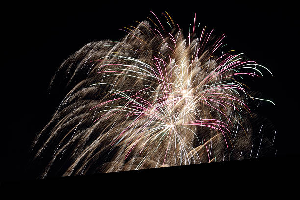 colorful firework stock photo