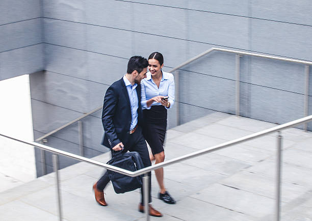 istock Walking business couple 492398734