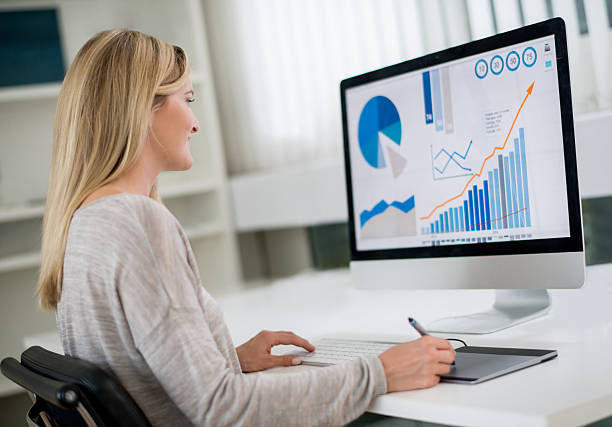 istock Woman working at home online 492398790
