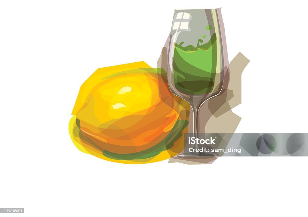 Lemon Vector drawing fruit juice illustrations, the file format for EPS10.0, a fully editable. Drink stock vector