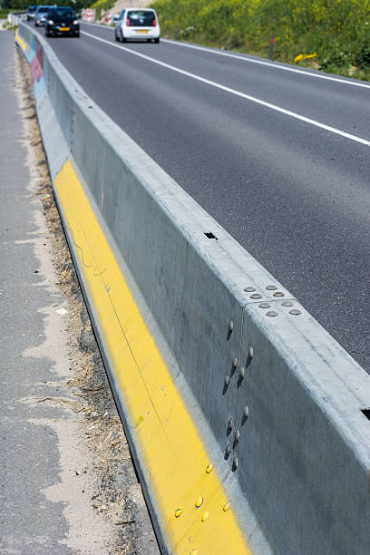 istock Metal road dividers 492405427
