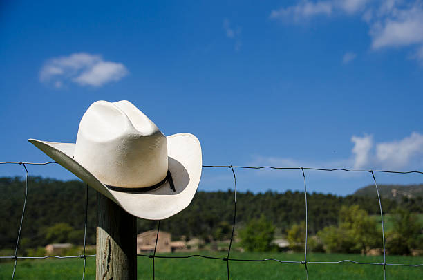 istock Cowboy hat and fence 492406017