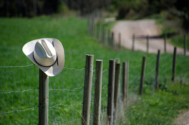 istock Cowboy hat and fence 492406021