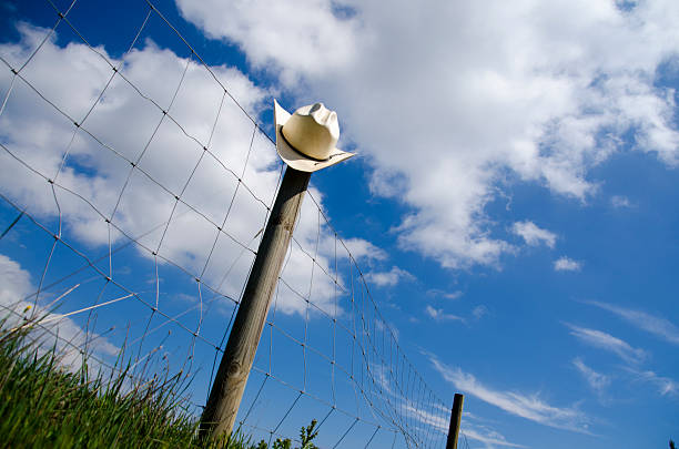 istock Cowboy hat and fence 492406027