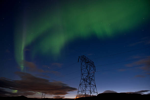 istock Green Northern Lights, Aurora Borealis, Iceland 492413922