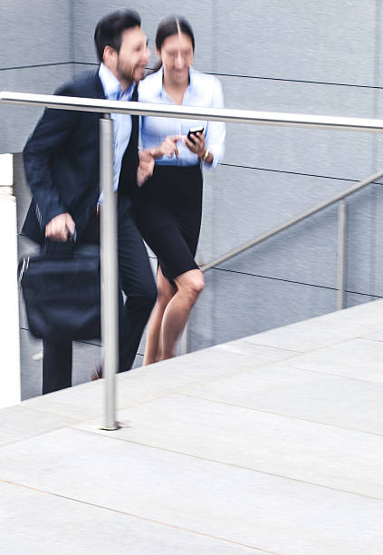 istock Walking business couple 492414516