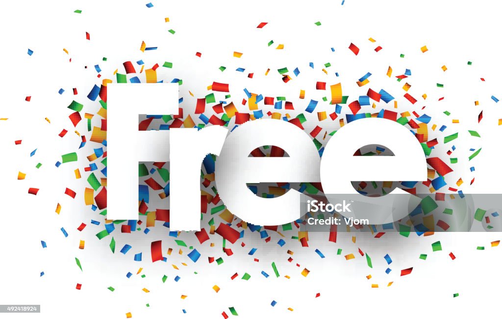 Free Sign Vector Blue Free Sign Stock Illustration - Download Image Now - 2015, Blue ...