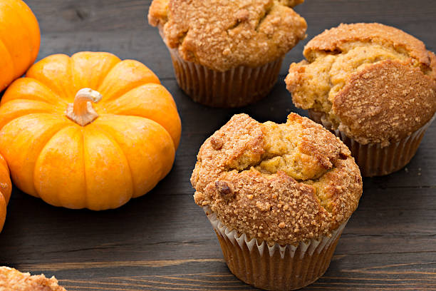 istock Pumpkin Muffins And Some Pumpkins 492420342