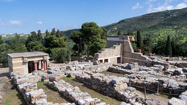 istock Knossos palace at Crete, Greece. Knossos Palace 492421836