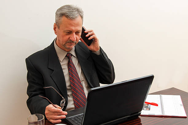 istock Senior business man in office 492422396