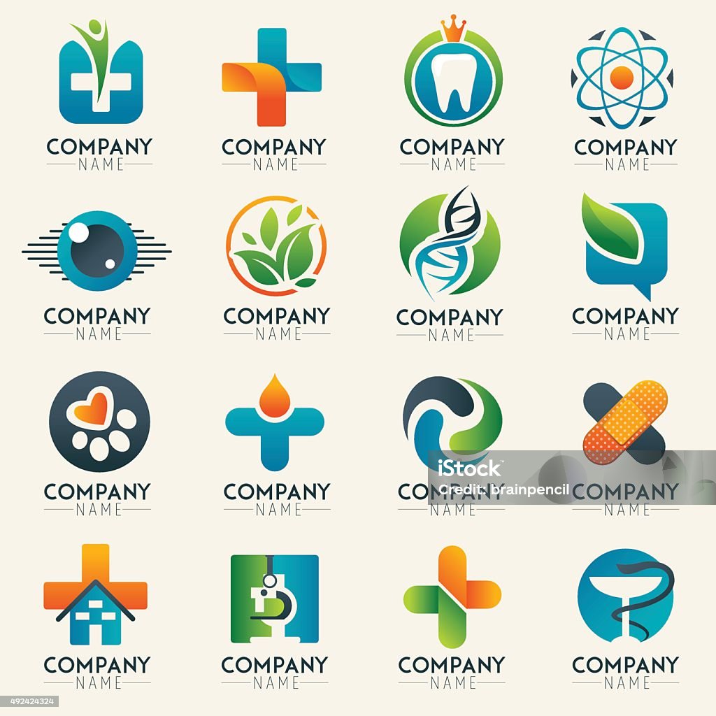 Medical logo icons set. Medical logo icons set. Icons for medicine, healthcare, pharmacy, veterinarian, dentist. Easy editable for Your design 2015 stock vector