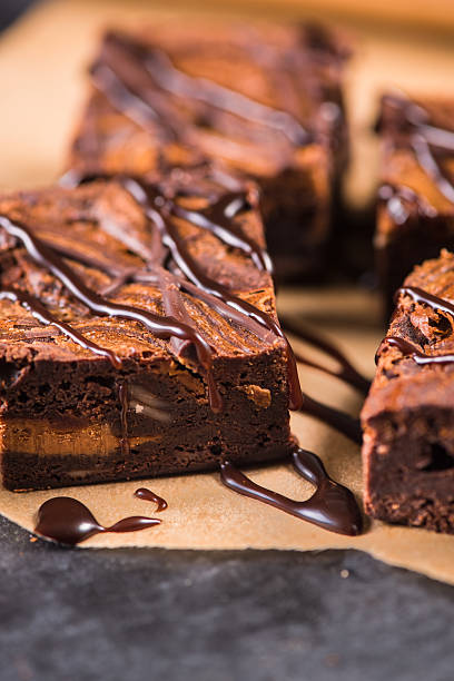 istock Homemade artisan dark chocolate brownies 492424882