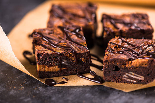 istock Homemade artisan dark chocolate brownies 492424978