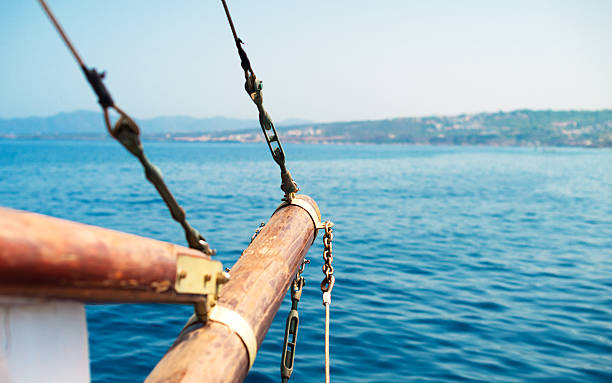istock Bow of the old motor boat. 492427056