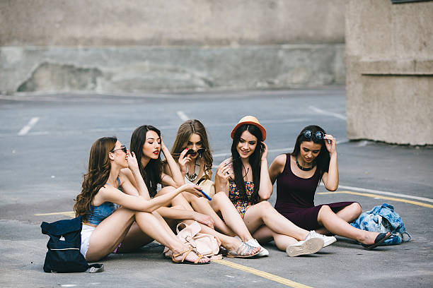 istock Five beautiful young girls 492428090