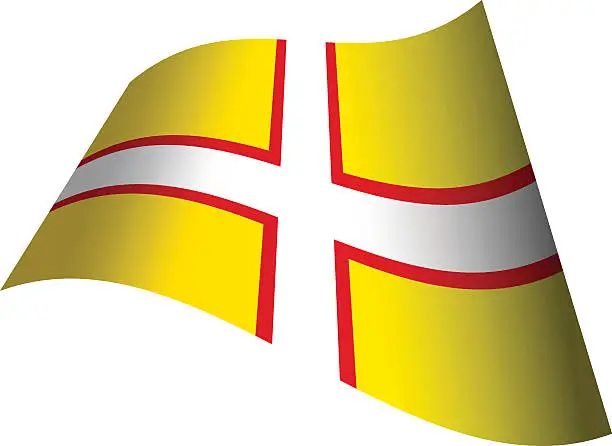 Vector illustration of Flag of Dorset