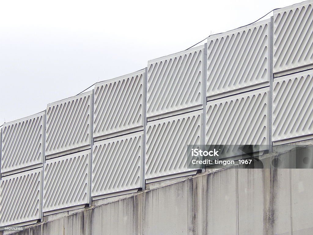 wall wall protect sound  from car Close-up Stock Photo