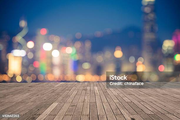 Bokeh Background Of Hong Kong Cityscape Stock Photo - Download Image Now - Abstract, Backgrounds, Bank of China Tower - Hong Kong