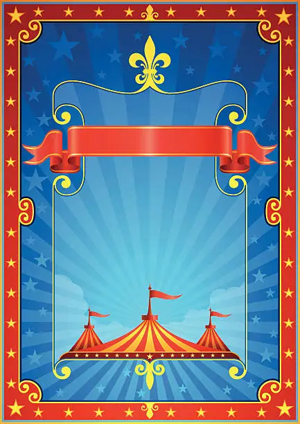 Vector illustration of Circus Poster