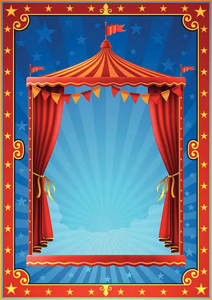 Vector illustration of Circus Poster