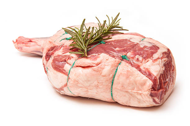 istock Sholder of lamb isolated on a white studio background. 492442735