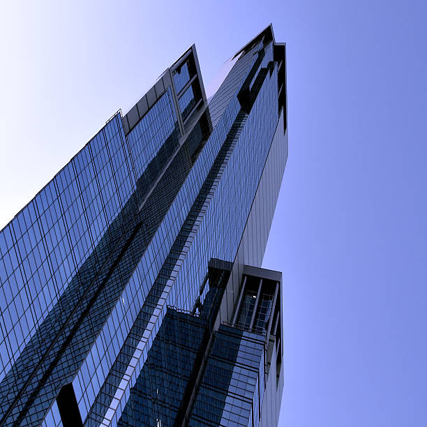 istock acute tops of building angle 492443301