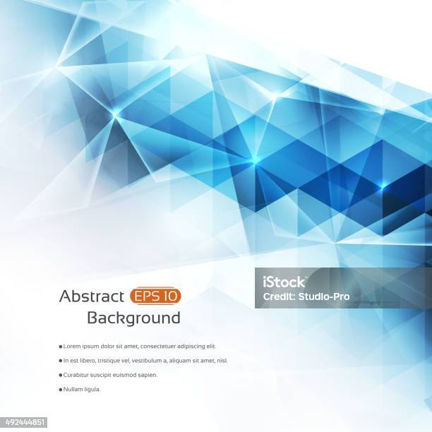 Abstract Background Stock Illustration - Download Image Now - Blue, Triangle Shape, Abstract